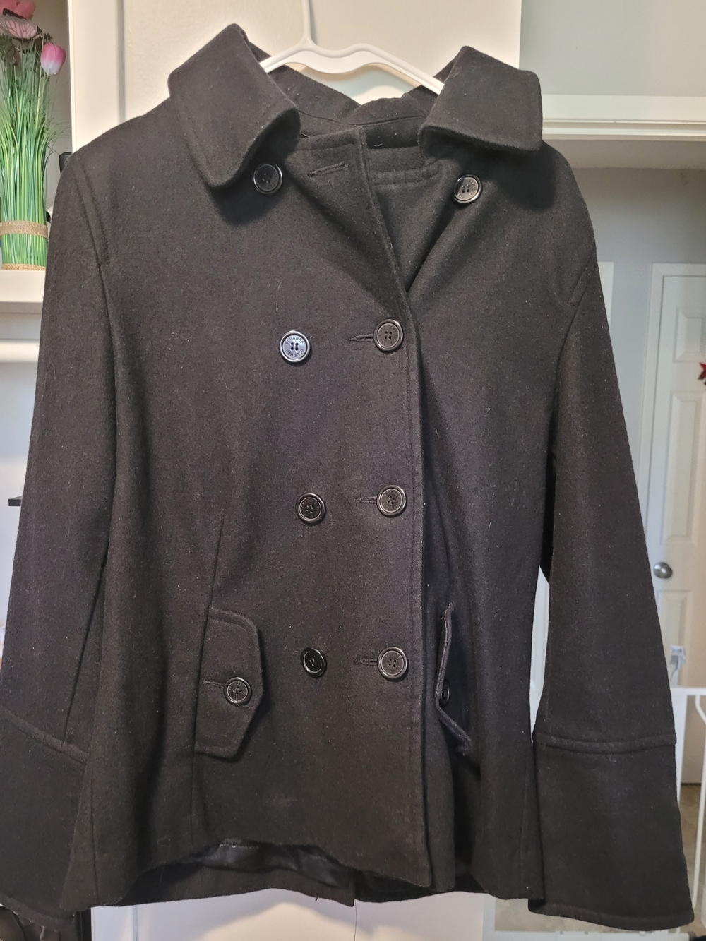 Ricki's Black Double-Breasted Pea Coat